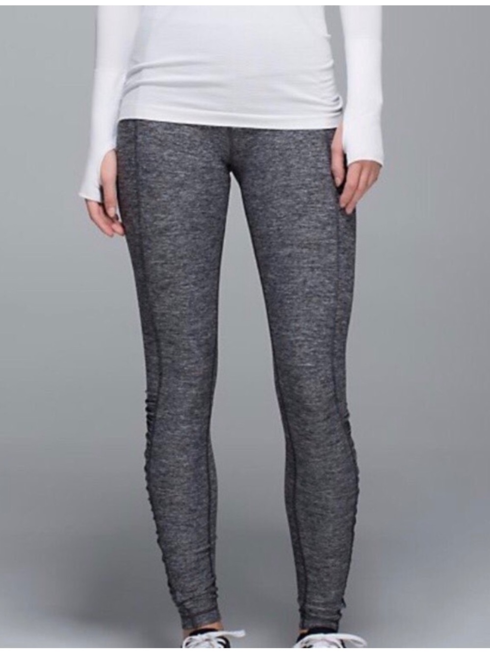 Lululemon Turn Around Tight- Dark Heather Gray 4